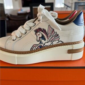 Hermes Polo Pegasus Sneakers BNIB 36.5